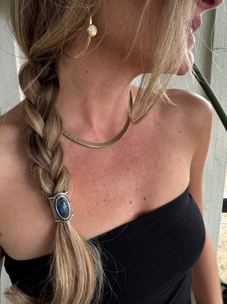 Midnight Hair Cuff SMALL (Labradorite)