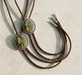Unakite Bolo Tie