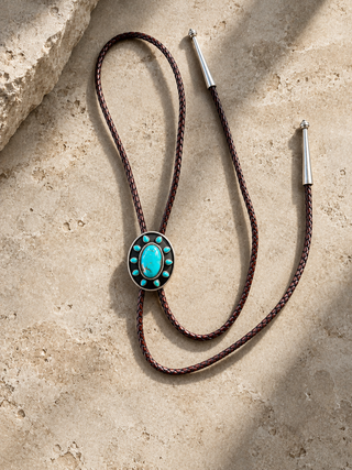 Turquoise Sun Bolo (Brown)