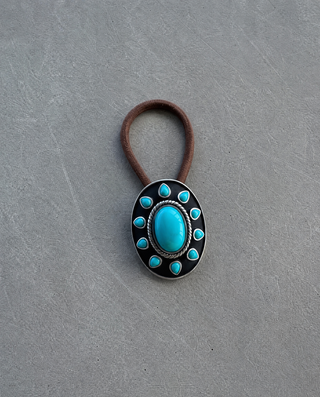 Turquoise Sun Hair Tie