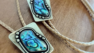 Abalone Bolo Tie